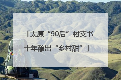 太原“90后”村支书十年酿出“乡村甜”