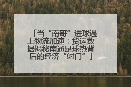 当“南哥”进球遇上物流加速：货运数据揭秘南通足球热背后的经济“射门”