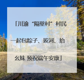 川渝“隔壁村”村民一起包粽子、拔河、抬幺妹 预祝端午安康