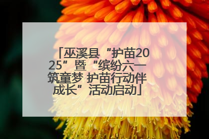 巫溪县“护苗2025”暨“缤纷六一筑童梦 护苗行动伴成长”活动启动