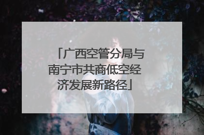广西空管分局与南宁市共商低空经济发展新路径