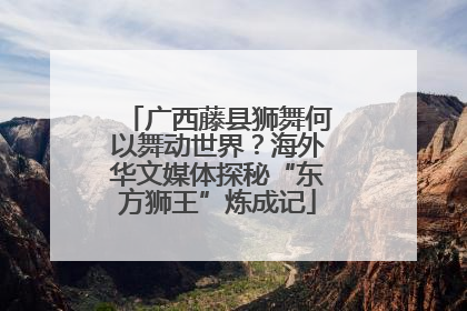 广西藤县狮舞何以舞动世界？海外华文媒体探秘“东方狮王”炼成记