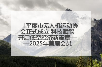 平度市无人机运动协会正式成立 科技赋能开启低空经济新篇章——2025年首届会员大会暨无人机应用发展论坛成功举办