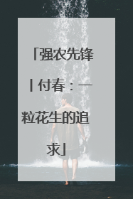 强农先锋丨付春：一粒花生的追求