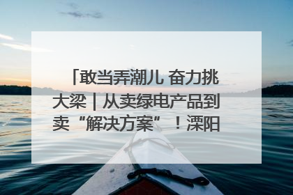 敢当弄潮儿 奋力挑大梁｜从卖绿电产品到卖“解决方案”！溧阳立足产业优势建成五大微电网示范项目