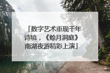 数字艺术重现千年诗境，《赊月洞庭》南湖夜游精彩上演