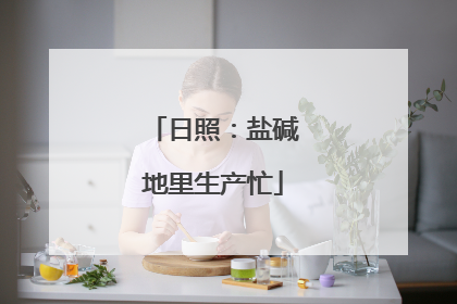 日照：盐碱地里生产忙