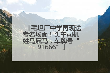 毛坦厂中学再现送考名场面！头车司机姓马属马，车牌号“91666”