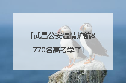 武昌公安温情护航8770名高考学子