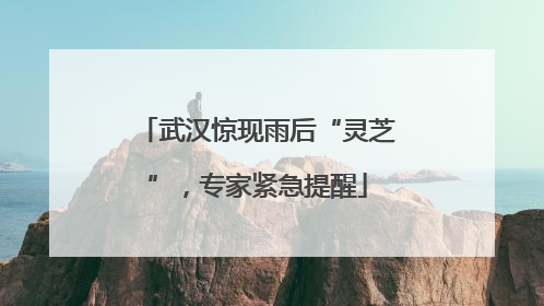 武汉惊现雨后“灵芝”，专家紧急提醒