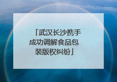 武汉长沙携手成功调解食品包装版权纠纷