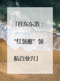 桂东东洛：“红领雁”领航百业兴