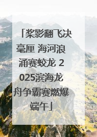 桨影翻飞决毫厘 海河浪涌赛蛟龙 2025滨海龙舟争霸赛燃爆端午