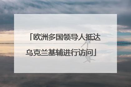 欧洲多国领导人抵达乌克兰基辅进行访问