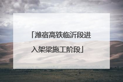 潍宿高铁临沂段进入架梁施工阶段