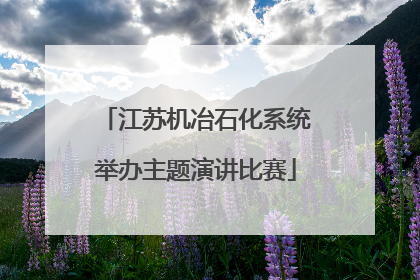 江苏机冶石化系统举办主题演讲比赛