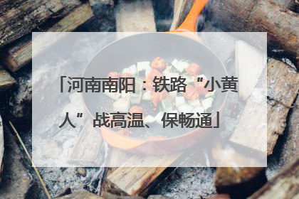 河南南阳：铁路“小黄人”战高温、保畅通
