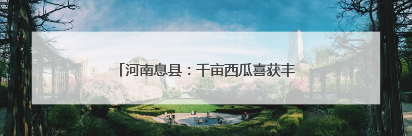 河南息县：千亩西瓜喜获丰收 激活乡村“甜蜜经济”