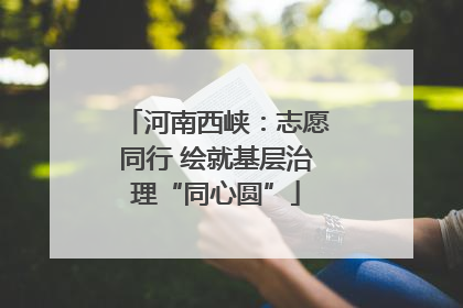 河南西峡：志愿同行 绘就基层治理“同心圆”