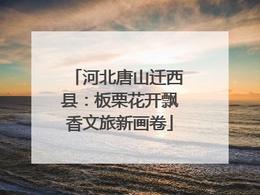河北唐山迁西县：板栗花开飘香文旅新画卷