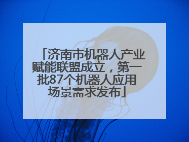 济南市机器人产业赋能联盟成立，第一批87个机器人应用场景需求发布