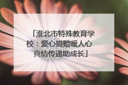 淮北市特殊教育学校：爱心捐赠暖人心 真情传递助成长
