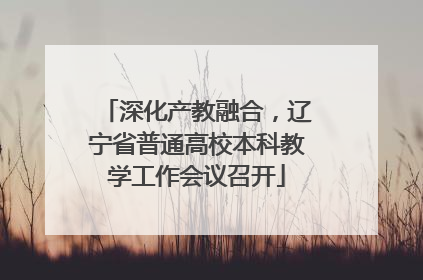 深化产教融合，辽宁省普通高校本科教学工作会议召开