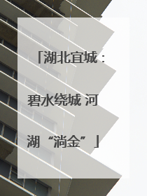 湖北宜城：碧水绕城 河湖“淌金”