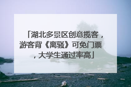 湖北多景区创意揽客，游客背《离骚》可免门票，大学生通过率高