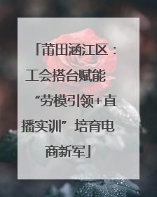 莆田涵江区：工会搭台赋能 “劳模引领+直播实训”培育电商新军