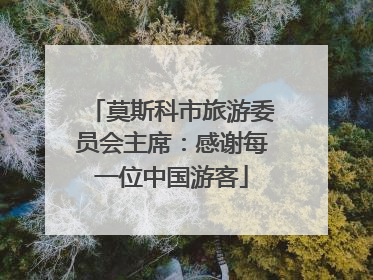 莫斯科市旅游委员会主席：感谢每一位中国游客