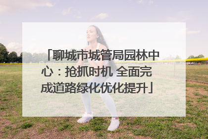 聊城市城管局园林中心：抢抓时机 全面完成道路绿化优化提升