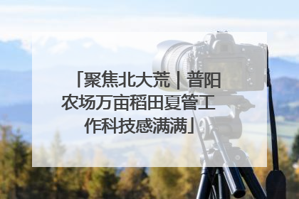 聚焦北大荒｜普阳农场万亩稻田夏管工作科技感满满