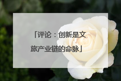 评论：创新是文旅产业链的命脉