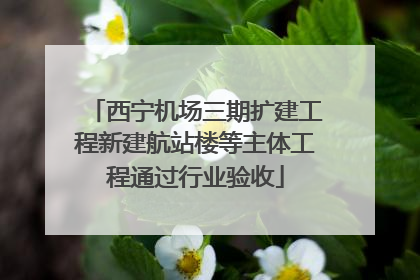 西宁机场三期扩建工程新建航站楼等主体工程通过行业验收