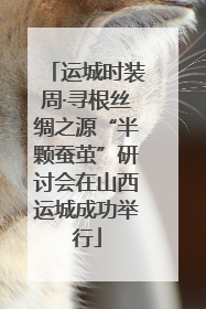 运城时装周·寻根丝绸之源“半颗蚕茧”研讨会在山西运城成功举行