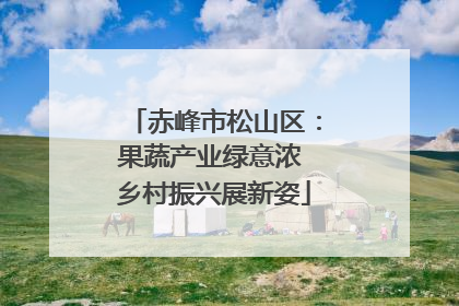 赤峰市松山区：果蔬产业绿意浓 乡村振兴展新姿