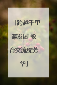 跨越千里谋发展 教育交流绽芳华