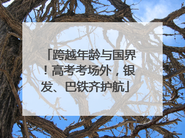 跨越年龄与国界！高考考场外，银发、巴铁齐护航