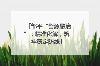 邹平“警源融治”：精准化解，筑牢稳定防线