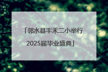 邻水县丰禾二小举行2025届毕业盛典