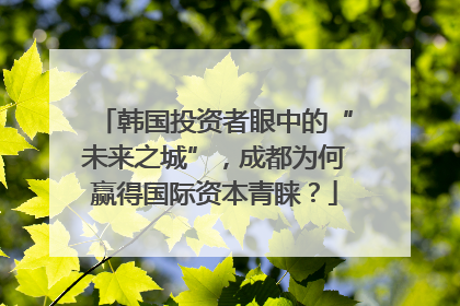韩国投资者眼中的“未来之城”，成都为何赢得国际资本青睐？