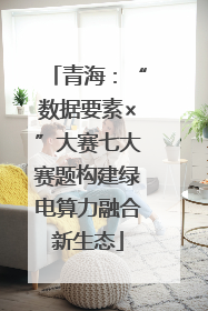 青海：“数据要素×”大赛七大赛题构建绿电算力融合新生态