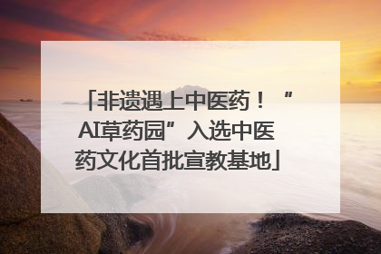 非遗遇上中医药！“AI草药园”入选中医药文化首批宣教基地