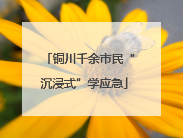 铜川千余市民“沉浸式”学应急