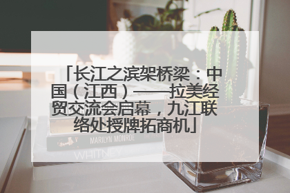 长江之滨架桥梁：中国（江西）——拉美经贸交流会启幕，九江联络处授牌拓商机