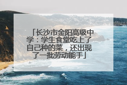 长沙市金阳高级中学：学生食堂吃上了自己种的菜，还出现了一批劳动能手