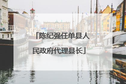陈纪强任单县人民政府代理县长