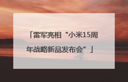 雷军亮相“小米15周年战略新品发布会”
