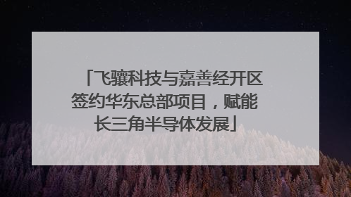 飞骧科技与嘉善经开区签约华东总部项目，赋能长三角半导体发展